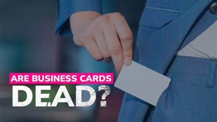 Are business cards Dead 2021?
