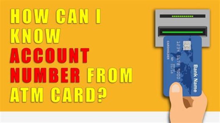 Can account number be found on card?