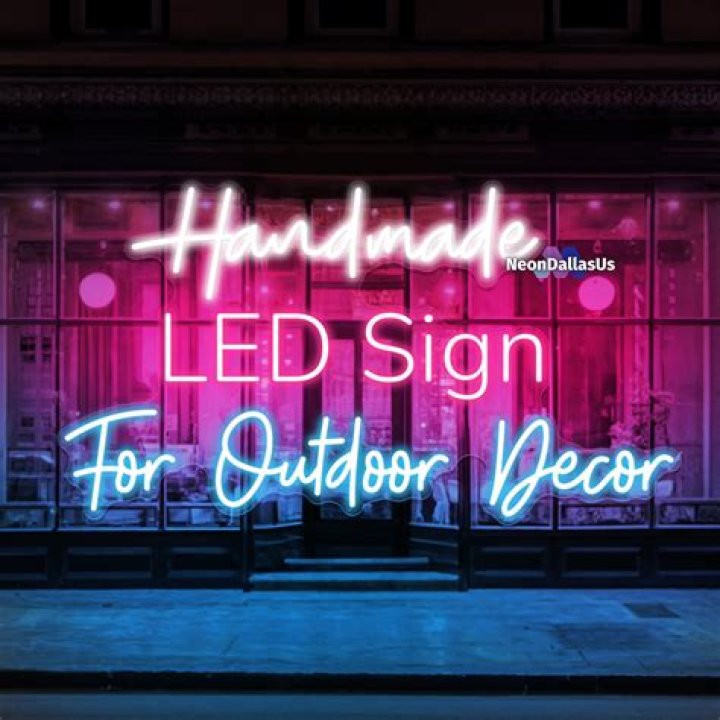 Can neon signs be used outdoors?