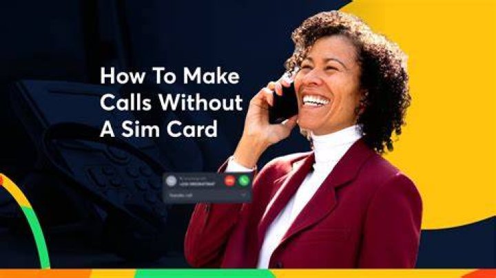 Can you call someone without a SIM card?