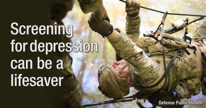 Can you have depression in the military?