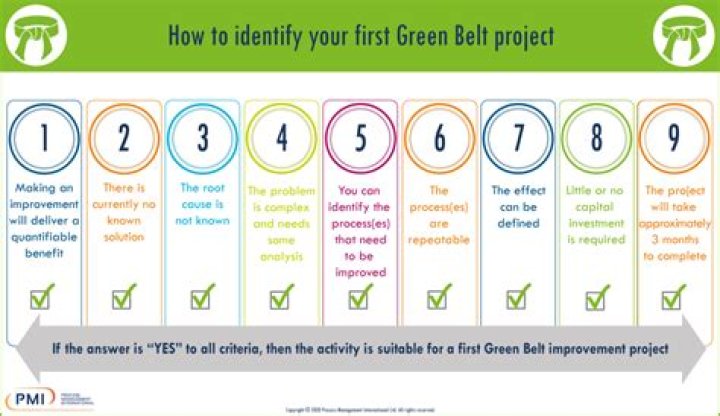 Do you need a project for green belt?
