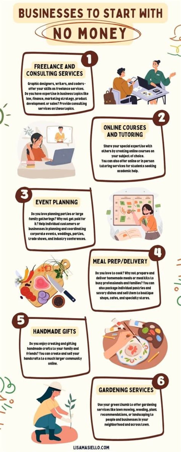 How can I start a small business with no money?