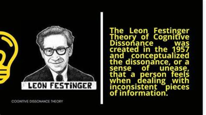 How did Leon Festinger discover cognitive dissonance?