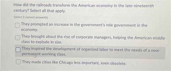 How did the railroads transform the American economy?