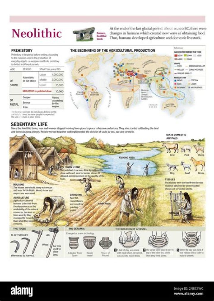 How did way of life change during the Neolithic era?