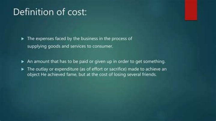 How do economists measure cost?