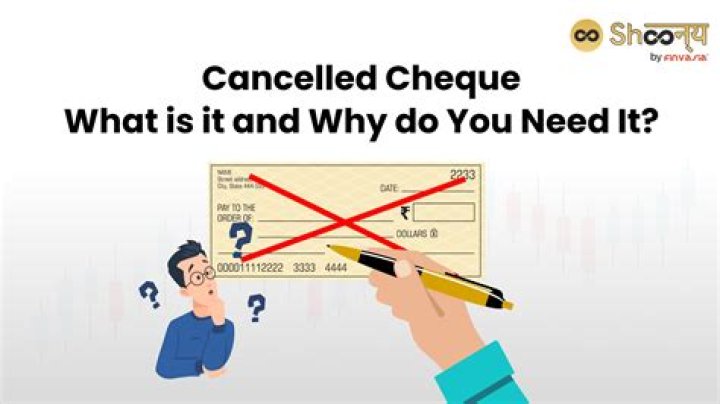 How do I account for a Cancelled cheque?