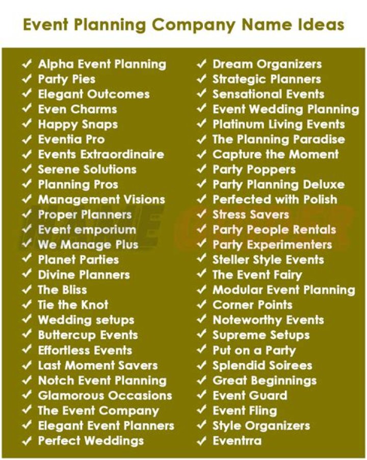 How do I choose a name for my event planning business?