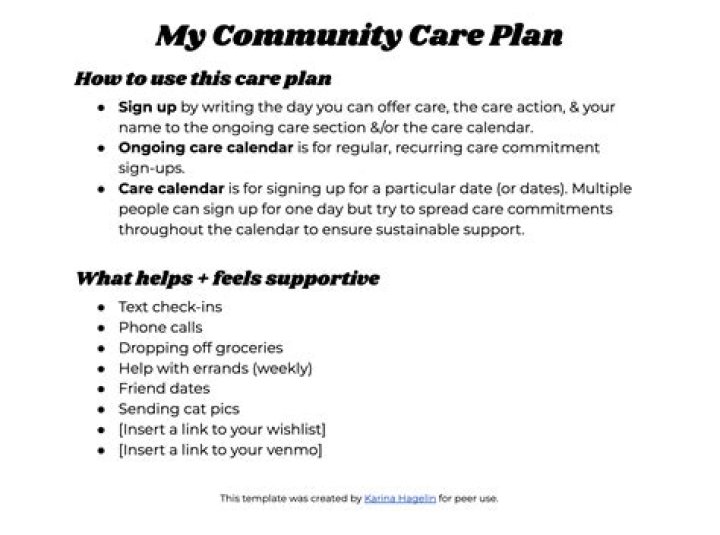 How do I create a community service plan?