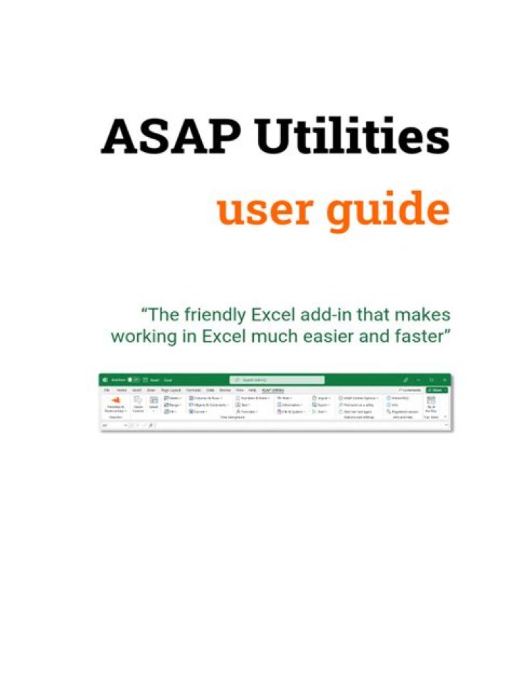 How do I enable ASAP Utilities in Excel?