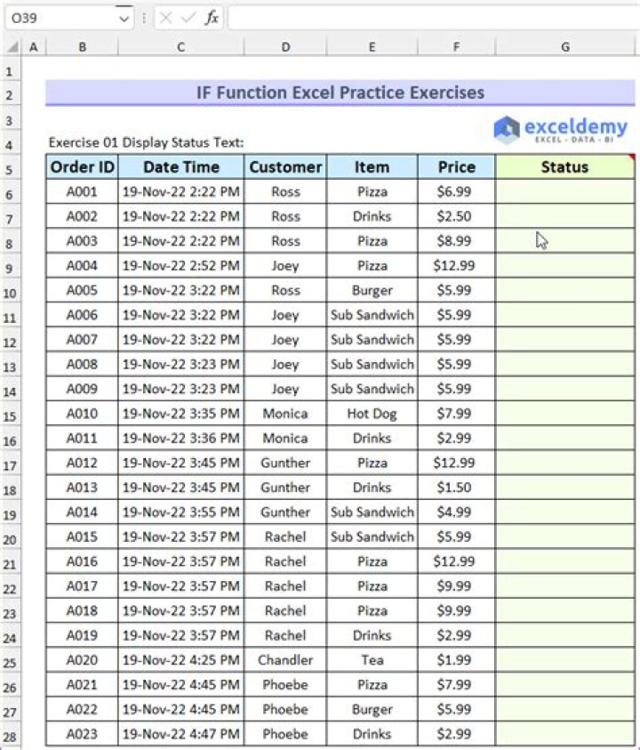 How do I practice Excel?