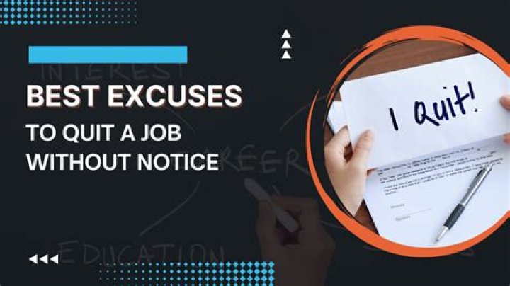 How do I quit my job immediately without notice?