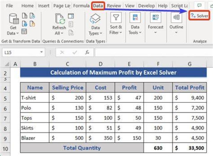 How do I use Excel Solver to minimize cost?