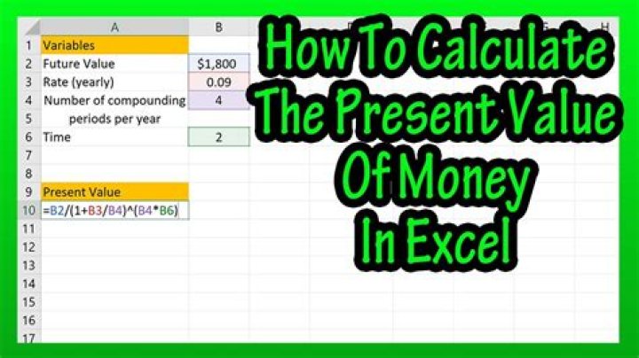 How do we calculate present value?