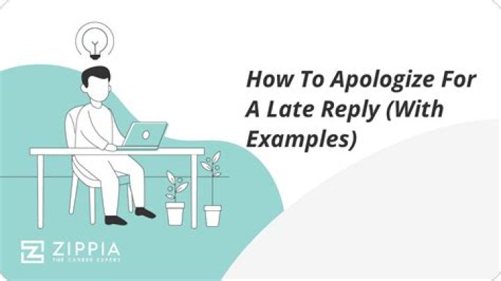 How do you apologize for late response due to illness?