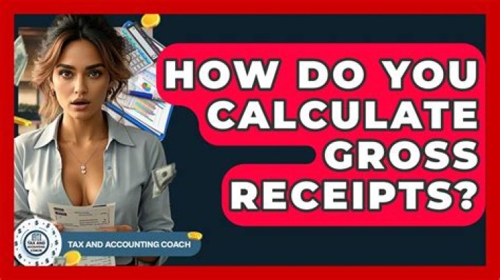 How do you calculate gross receipts?