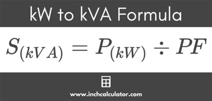 How do you calculate kVA?