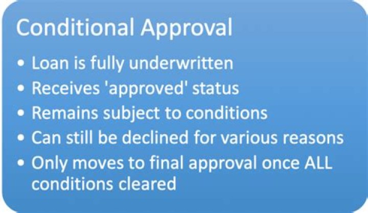 How do you get a conditional loan approved?