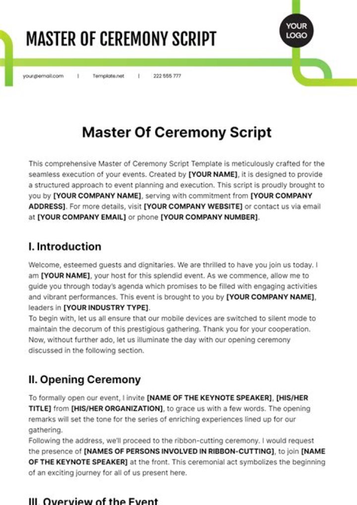 How do you introduce a master of ceremony?