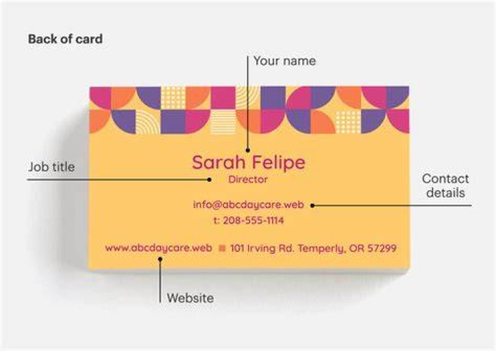 How do you list a title on a business card?