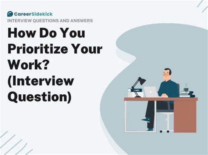 How do you prioritize your work interview question?