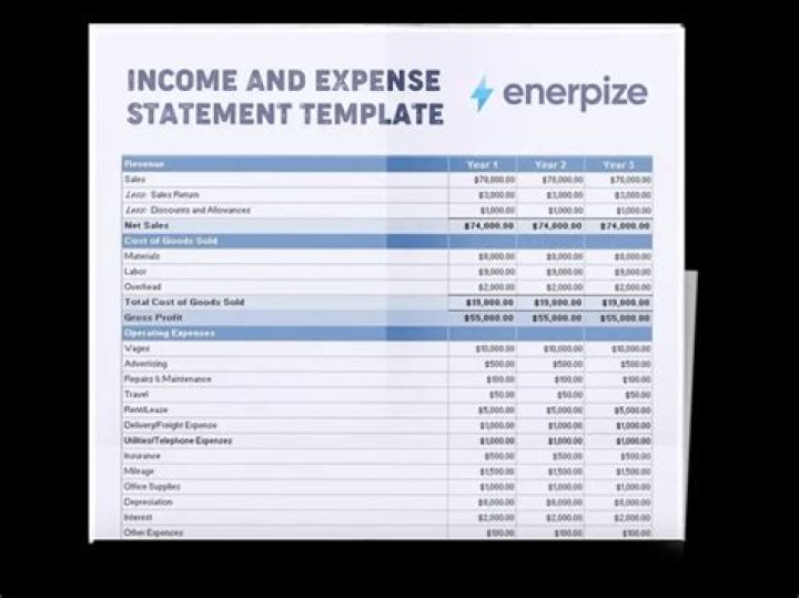 How do you read an income and expense statement?