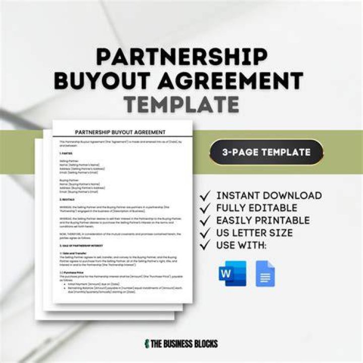 How do you record a partnership buyout?