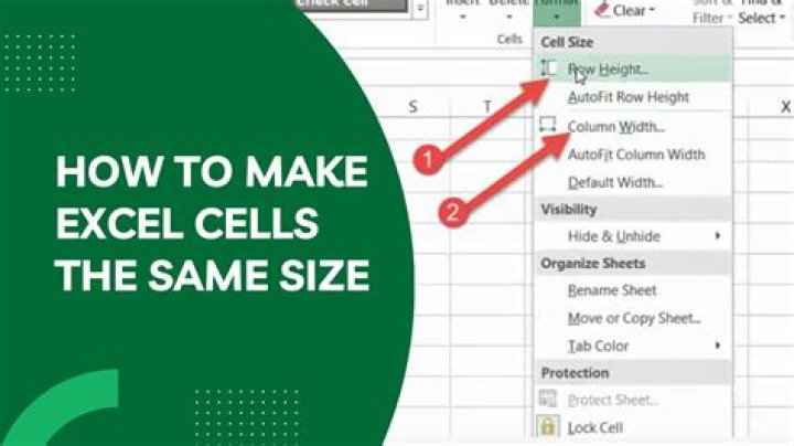 How do you set Excel cells in CM?