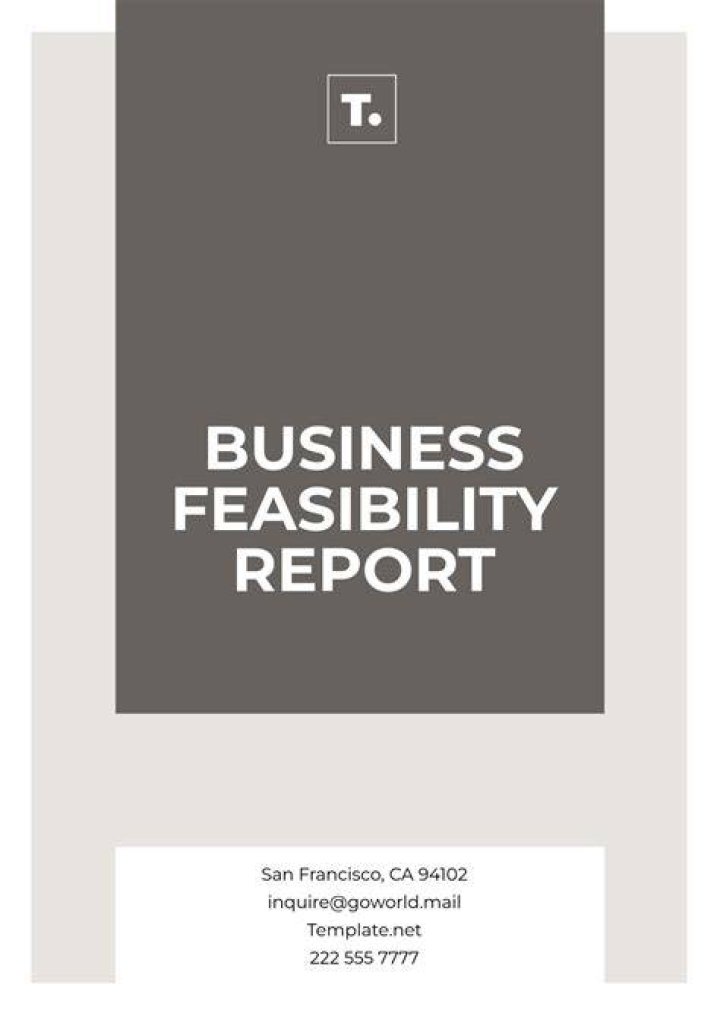 How do you write a business feasibility report?