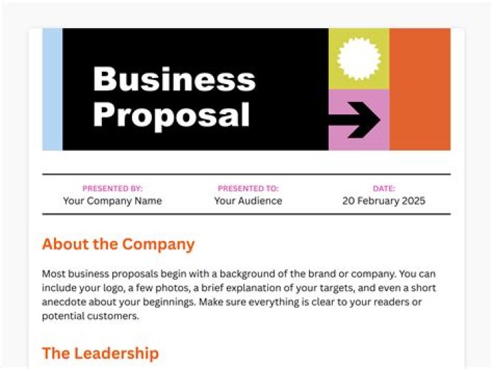How do you write a business proposal example?