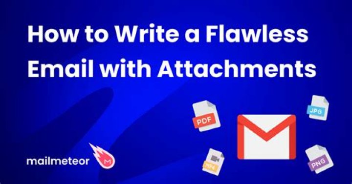 How do you write an email with an attachment?