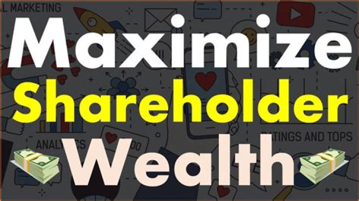 How does a company maximize the wealth of its shareholders?