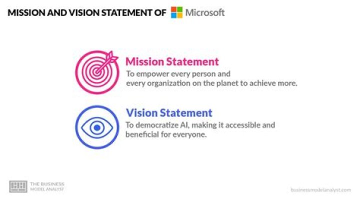 How is the vision of an organization described?