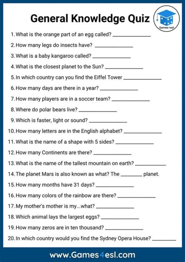 How long should a 20 question quiz take?