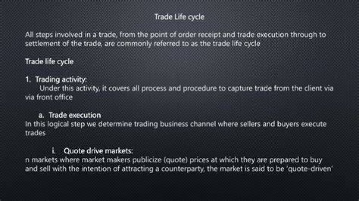 How many phases are there in a trade cycle which are those?
