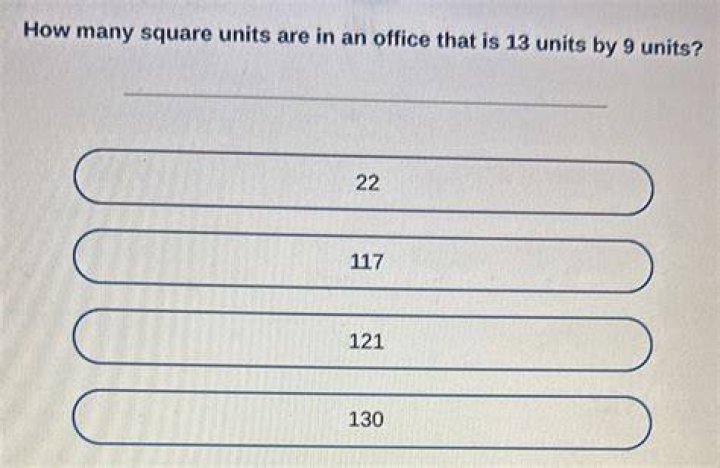 How many square units are in an office?