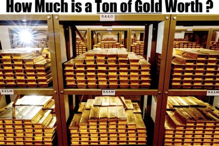 How much does a ton of gold sell for?