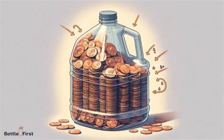 How much is a 5 gallon jug of pennies worth?