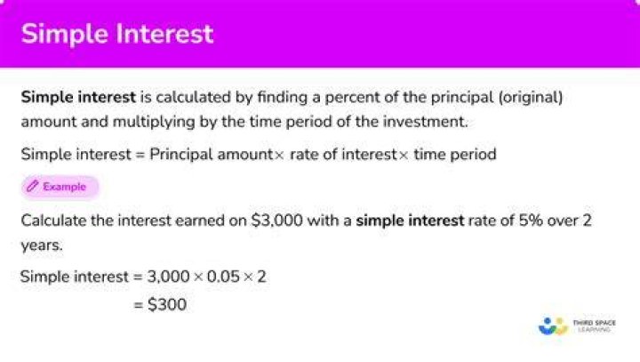How to calculate simple interest over 4 years?