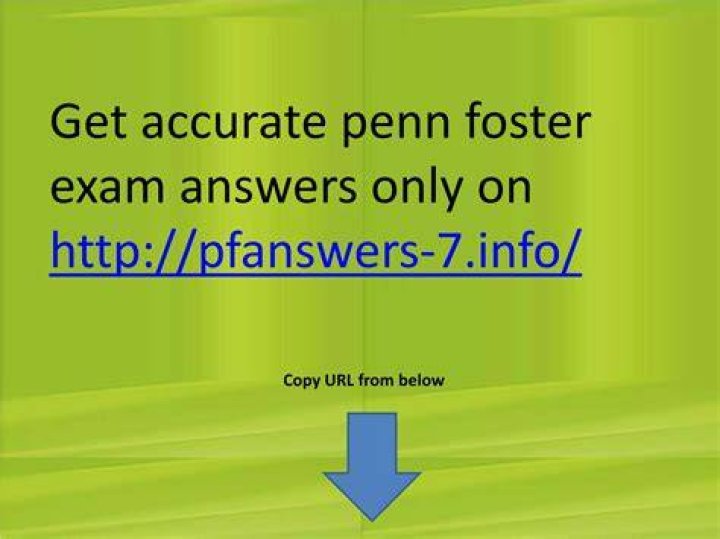 How to get answer to Penn Foster exam number?