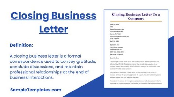 Is a complimentary close part of a business letter?