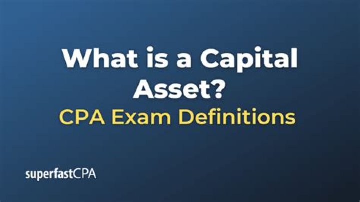 Is a lease a capital asset?