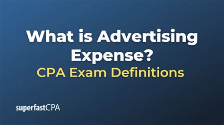 Is advertising expense a revenue or expense?