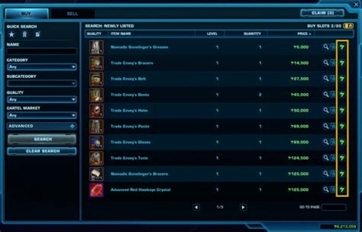 Is buying SWTOR credits illegal?