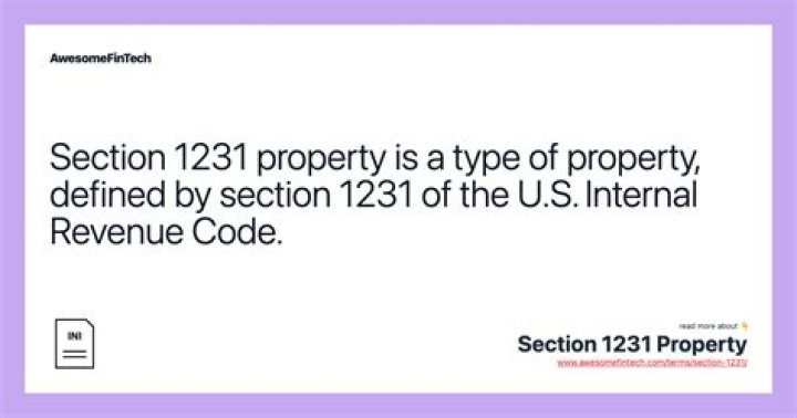 Is land 1231 or 1245 property?