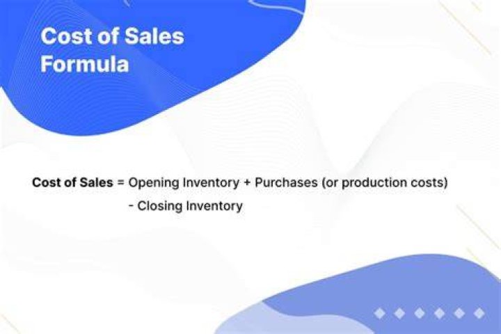 Is opening stock included in cost of sales?