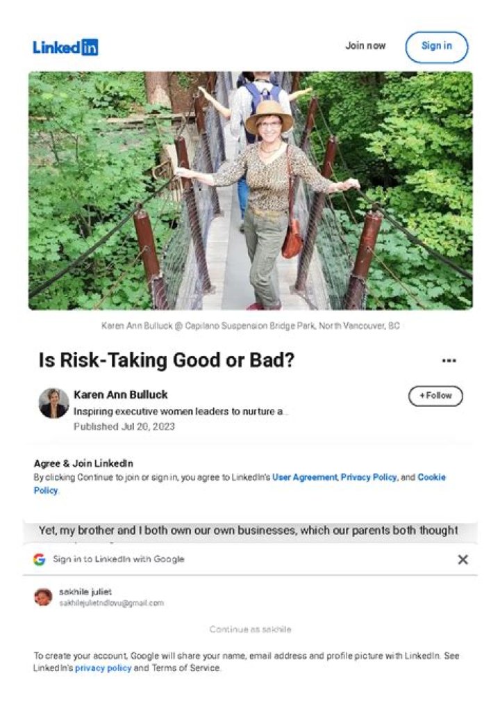 Is risk taking good or bad?
