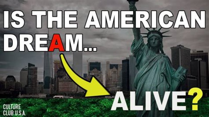 Is the American dream Alive?