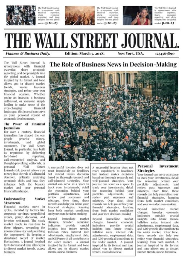 Is Wall Street Journal published on holidays?
